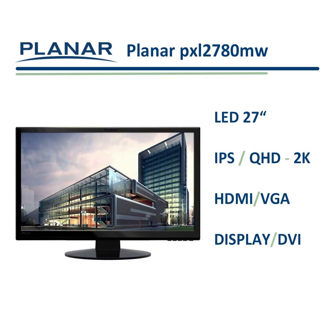 مانیتور استوک پلانار 27 اینچ 2K مدل LED Planar pxl2780mw